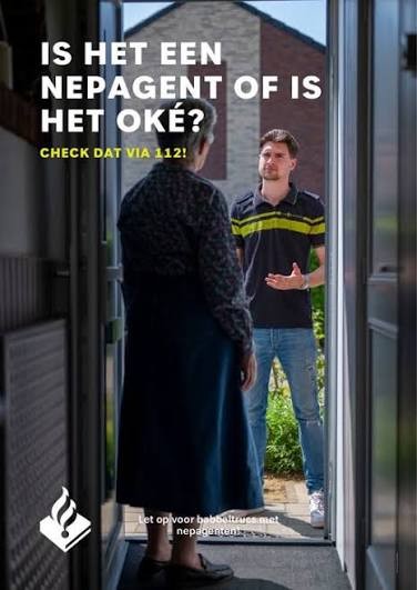 Laat nepagenten niet binnen