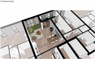 De Slotvrouwe, Debora Bakelaan - tussenwoning